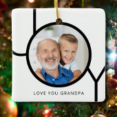 Opa Foto Weihnachten Keramikornament