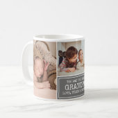 Opa FotoCollage Grau-Weiß-Sprichwort Kaffeetasse (Vorderseite Links)