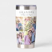 Opa-Fotocollage Thermobecher (Rückseite)