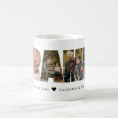 Opa-Fotocollage zum Vatertag Kaffeetasse (Mittel)