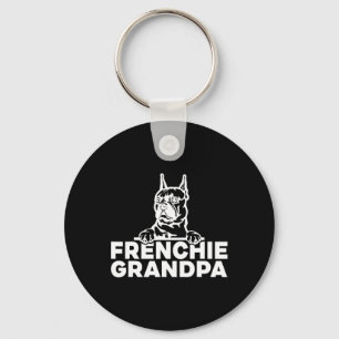 Opa French Bulldog Liebhaber Schlüsselanhänger