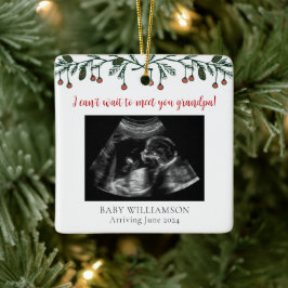 Opa Frohe Weihnachten Ultrasound Foto Keramikornament