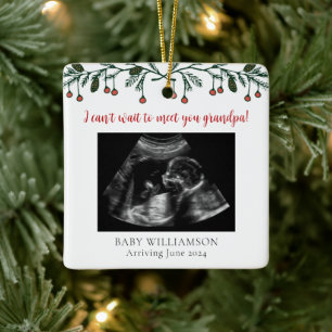 Opa Frohe Weihnachten Ultrasound Foto Keramikornament