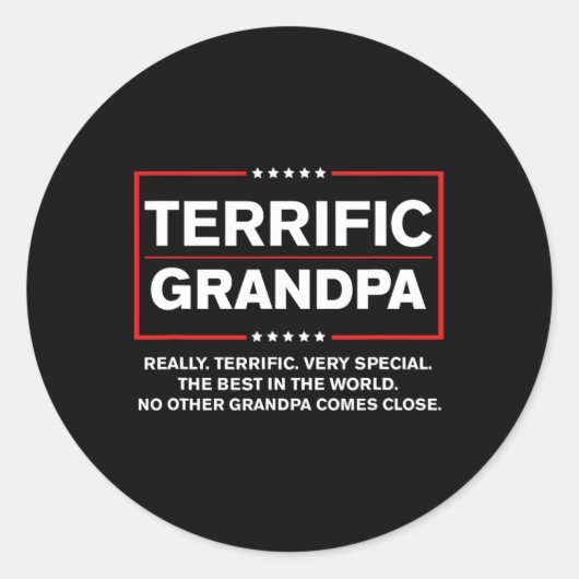 Opa - Funny Donald Trump Wahlkampfstil Runder Aufkleber (Vorderseite)