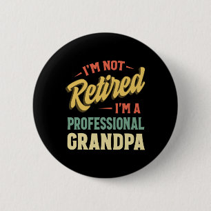 Opa für Männer Lustiger Vatertag Ruheständler Opa Button