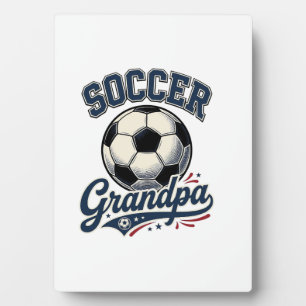 Opa Fußball Vintage Gravur Shirt Design_1 Fotoplatte