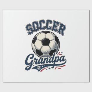 Opa Fußball Vintage Gravur Shirt Design_1 Geschenkpapier
