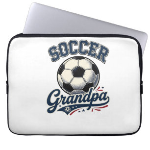 Opa Fußball Vintage Gravur Shirt Design_1 Laptopschutzhülle