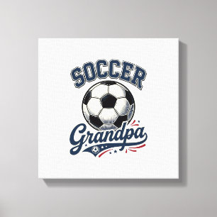 Opa Fußball Vintage Gravur Shirt Design_1 Leinwanddruck
