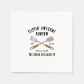 Opa Gag Flippin Phantastisches Pflaster-Papier Serviette (Vorderseite)