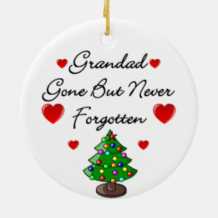 Opa-Gedenk-Weihnachtsbaum-Keramikdekoration Keramikornament