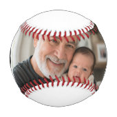 Opa gegründet 3 Foto Schwarz Baseball (Vorderseite)