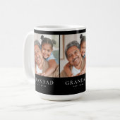 Opa Gegründet 3 Foto Schwarz Kaffeetasse (Vorderseite Links)