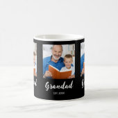 Opa gegründet 3 Foto Schwarze Kaffeetasse (Mittel)