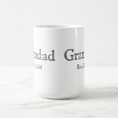 Opa Gegründet Black Bold Minimal Kaffeetasse (Mittel)