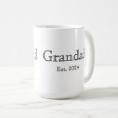 Opa Gegründet Black Bold Minimal  Kaffeetasse (VorderseiteRechts)