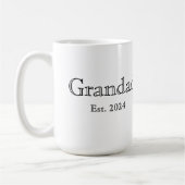 Opa Gegründet Black Bold Minimal Kaffeetasse (Links)