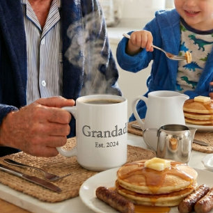 Opa Gegründet Black Bold Minimal Kaffeetasse
