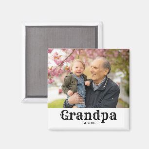 Opa gegründet est. benutzerdefiniertes Jahr Magnet