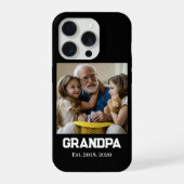 Opa gegründet est. fetter Text Foto iPhone Hülle (Rückseite)