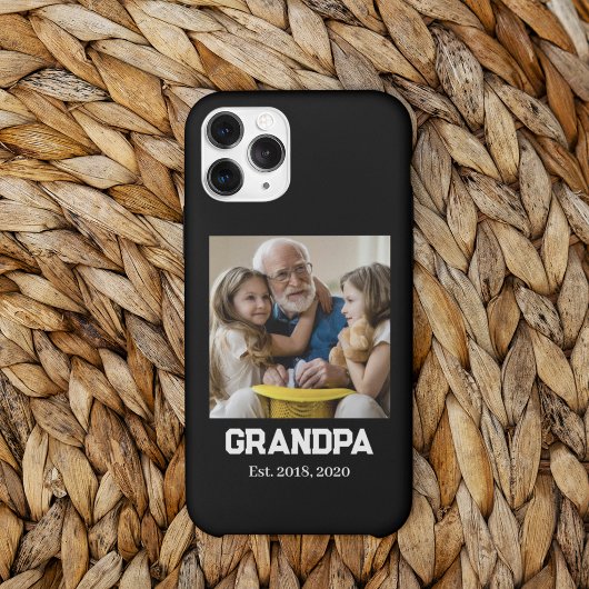 Opa gegründet est. fetter Text Foto iPhone Hülle