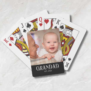 Opa gegründet Foto-Geschenk Spielkarten