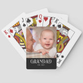 Opa gegründet Foto-Geschenk Spielkarten (Rückseite)