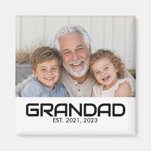 Opa gegründet Foto-Geschenkmagnet Magnet