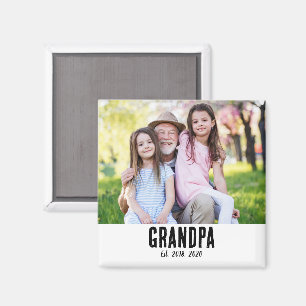 Opa gegründet Foto-Geschenkmagnet Magnet