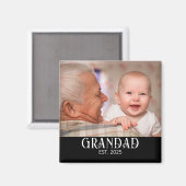Opa gegründet Foto Magnet (Vorderseite/Rückseite)