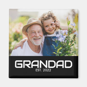 Opa gegründet Foto Opa-Tag Magnet
