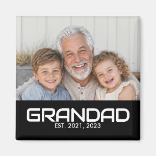 Opa gegründet Foto Opa-Tag Magnet