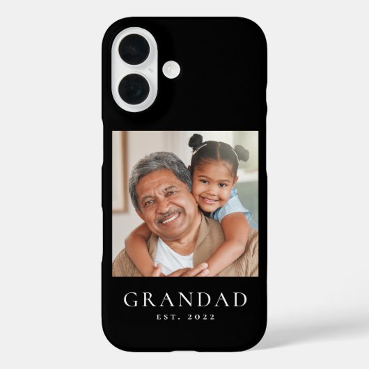 Opa gegründet Foto Schwarz Case-Mate iPhone Hülle (Rückseite)