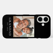 Opa gegründet Foto Schwarz Case-Mate iPhone Hülle (Rückseite (Horizontal))