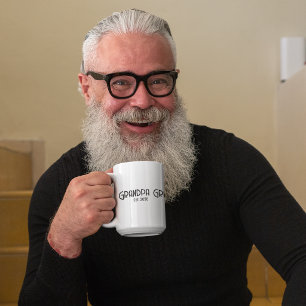 Opa gegründet gegr. Jahr Grunge-Text Kaffeetasse