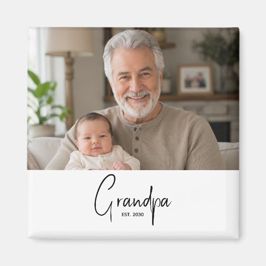 Opa gegründet Geschenk Magnet (Vorne)