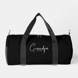 Opa gegründet Geschenk Schwarz Duffle Bag
