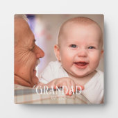 Opa gegründet Geschenkfoto Fotoplatte (Vorderseite)