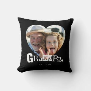 Opa Gegründet Großvater Foto Geschenk Kissen