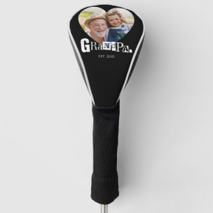 Opa Gegründet Großvater Herz Foto Geschenk Golf Headcover