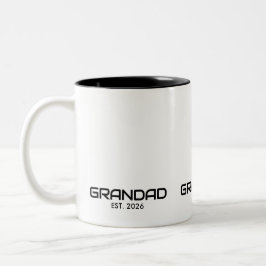 Opa gegründet Neuer Opa-Geschenk Zweifarbige Tasse