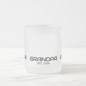 Opa gegründet Neues Opa-Geschenk Mattglastasse (Mittel)