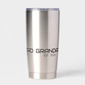 Opa gegründet Neues Opa-Geschenk Thermobecher (Rückseite)