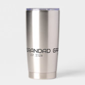 Opa gegründet Neues Opa-Geschenk Thermobecher (Vorderseite)