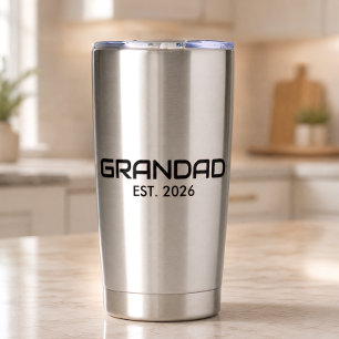 Opa gegründet Neues Opa-Geschenk  Thermobecher