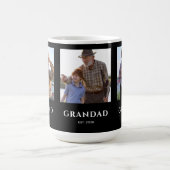 Opa gegründet Schwarz 3 Foto Kaffeetasse (Mittel)