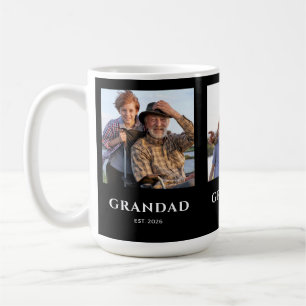 Opa gegründet Schwarz 3 Foto Kaffeetasse