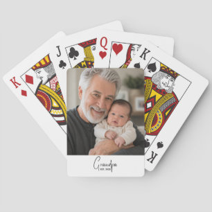 Opa gegründet Skript Foto Spielkarten