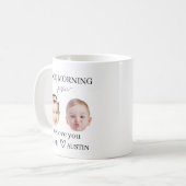 Opa-Geschenk Benutzerdefiniertes Foto und Nachrich Kaffeetasse (Vorderseite Links)