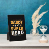 Opa-Geschenk | Daddy ist mein Super-Held Fotoplatte (Seite)